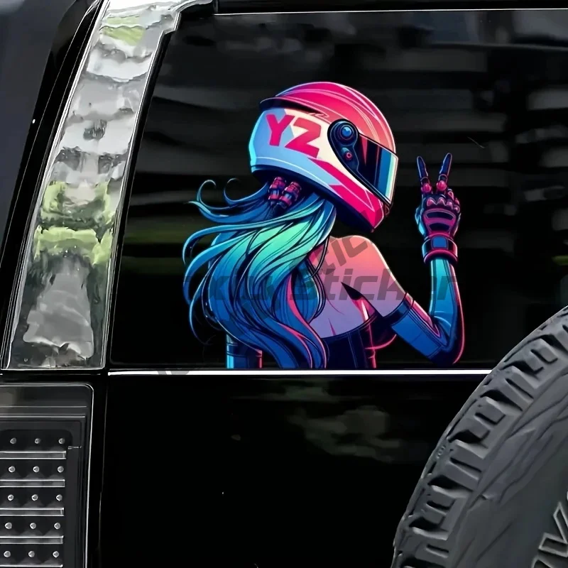 Cartoon Biker Girl Car Bumper Window Stickers for Car Truck Van Fashion Decals Vinyl Material Stickers
Cartoon Biker Girl Car Bumper Window Stickers for Car Truck Van Fashion Decals Vinyl Material Stickers