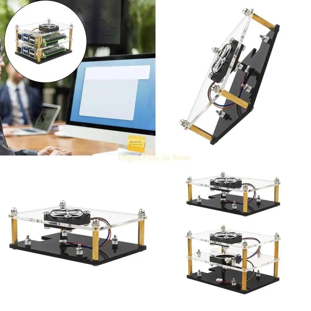 E06D Transparent Acrylic Case for RaspberryPi5 Coolingr Heatsink Enclosure Box Cover
E06D Transparent Acrylic Case for RaspberryPi5 Coolingr Heatsink Enclosure Box Cover