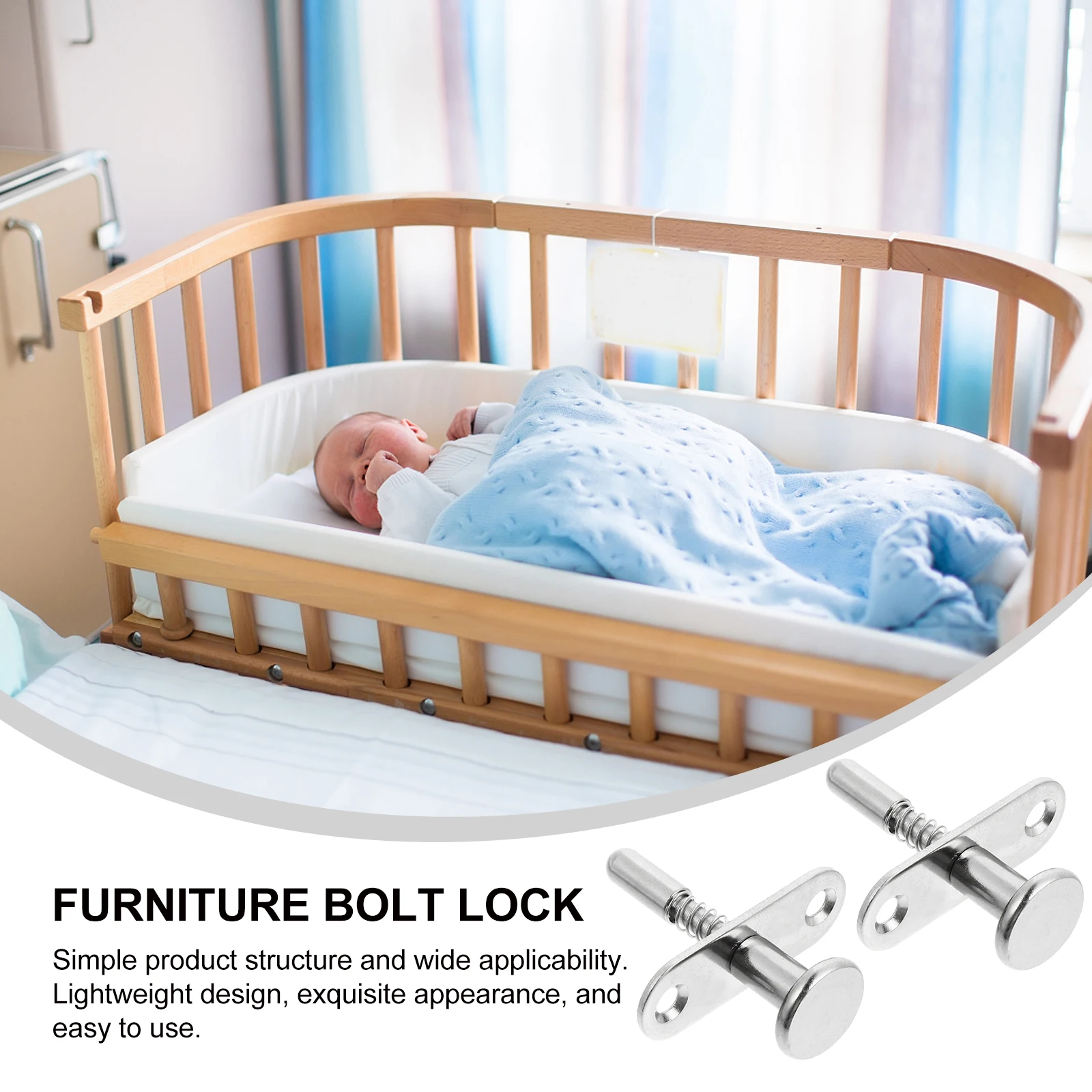 10 pcs Spring Bolt Latch Baby Bed Fastening Adjuster Rod Screw Furniture Lock Iron Core Safety Fittings For Baby Bed
10 pcs Spring Bolt Latch Baby Bed Fastening Adjuster Rod Screw Furniture Lock Iron Core Safety Fittings For Baby Bed