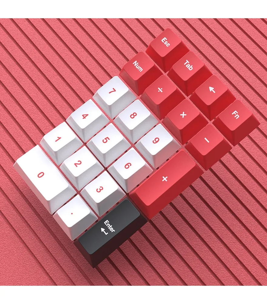 21 Keycap PBT Original Sublimation Numeric Keypad Financial Accounting Special Red
21 Keycap PBT Original Sublimation Numeric Keypad Financial Accounting Special Red