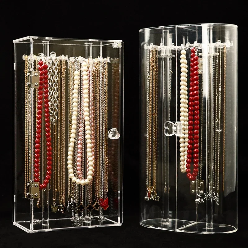 Jewelry Box for Necklace Display Necklace Holder Stand Storage Box Ransparent Acrylic Jewelry Boxes Case Organizer
Jewelry Box for Necklace Display Necklace Holder Stand Storage Box Ransparent Acrylic Jewelry Boxes Case Organizer