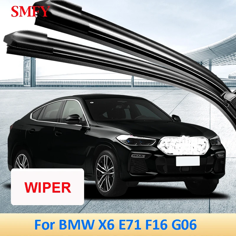 For BMW X6 E71 F16 G06 2008-2022 Accessories Car Wiper LHD & RHD Front Wiper Blades Front Windshield Wiper Strips Sets
For BMW X6 E71 F16 G06 2008-2022 Accessories Car Wiper LHD & RHD Front Wiper Blades Front Windshield Wiper Strips Sets