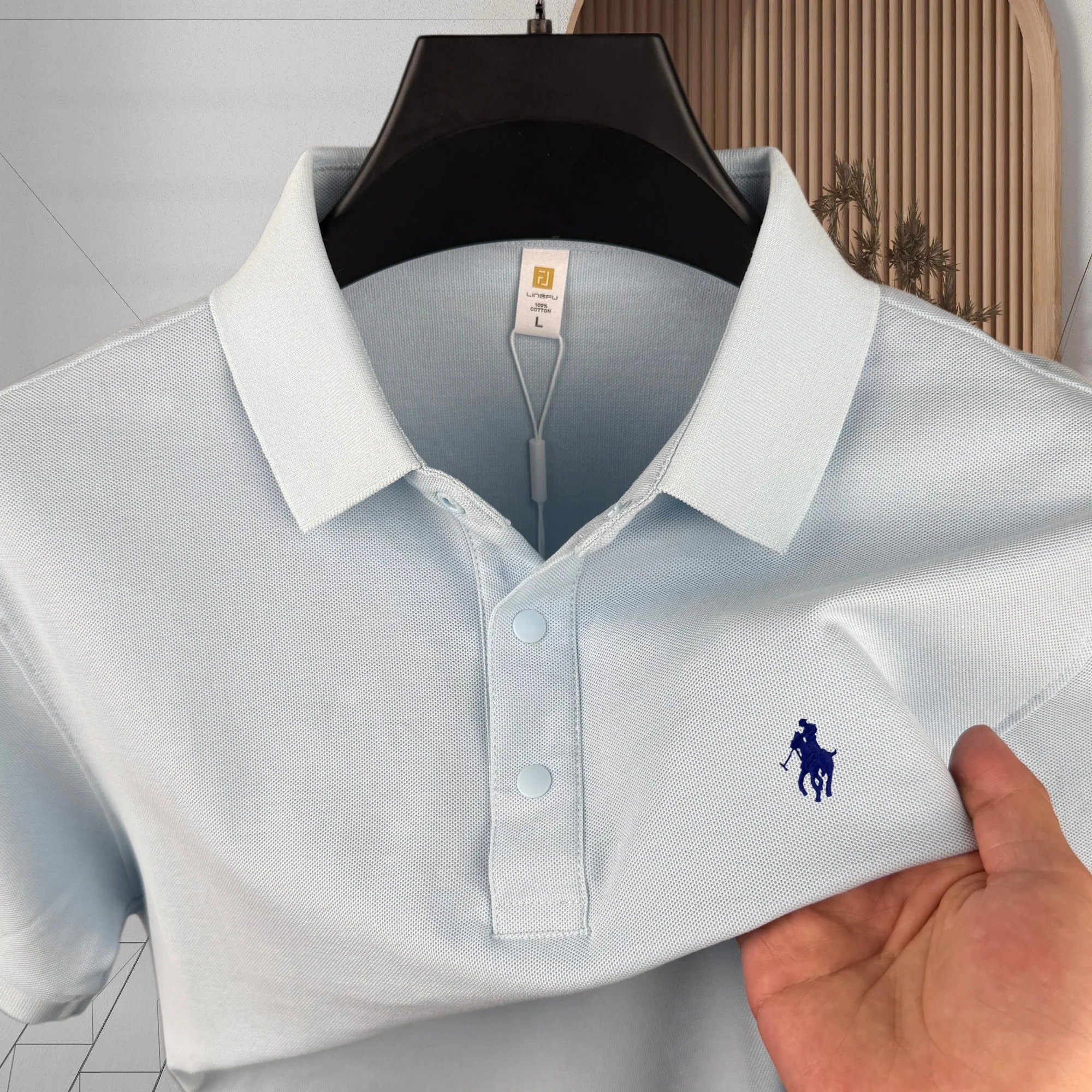 100% pure cotton high-end brand men's short sleeve polo shirt 2026 summer luxury fashion pony embroidery golf top casual T-shirt
100% pure cotton high-end brand men's short sleeve polo shirt 2026 summer luxury fashion pony embroidery golf top casual T-shirt