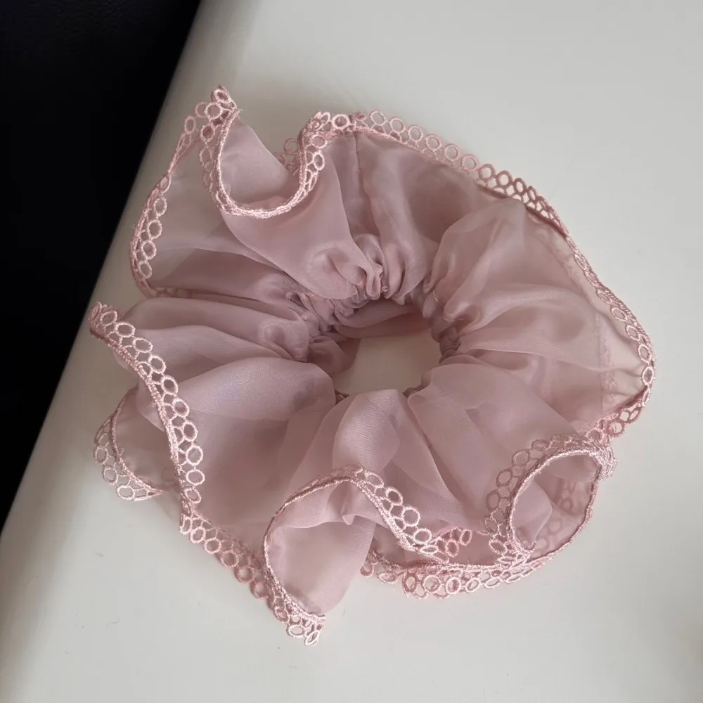 Elastic Lace Trim Mesh Scrunchie Korean Style Headwear Large Intestine Hair Ring Sweet Solid Color Double-layer Mesh Hair Rope
Elastic Lace Trim Mesh Scrunchie Korean Style Headwear Large Intestine Hair Ring Sweet Solid Color Double-layer Mesh Hair Rope