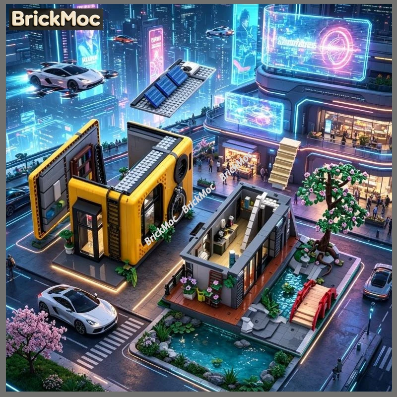Modern Architect Studio Building Blocks MOC City Architecture Workshop Bricks Educational DIY Collectible Toy
Modern Architect Studio Building Blocks MOC City Architecture Workshop Bricks Educational DIY Collectible Toy