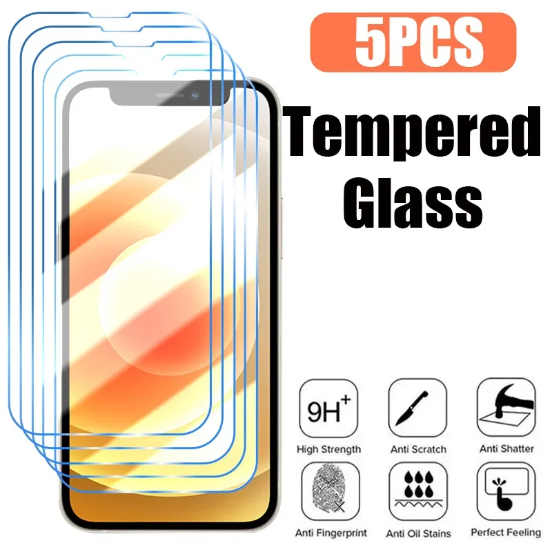 5PCS Protective Glass For iPhone 14 13 12 11 Pro Max Mini Screen Protector for iPhone 14 8 7 6 6S Plus X XR XS Max SE 2020 Glass
5PCS Protective Glass For iPhone 14 13 12 11 Pro Max Mini Screen Protector for iPhone 14 8 7 6 6S Plus X XR XS Max SE 2020 Glass