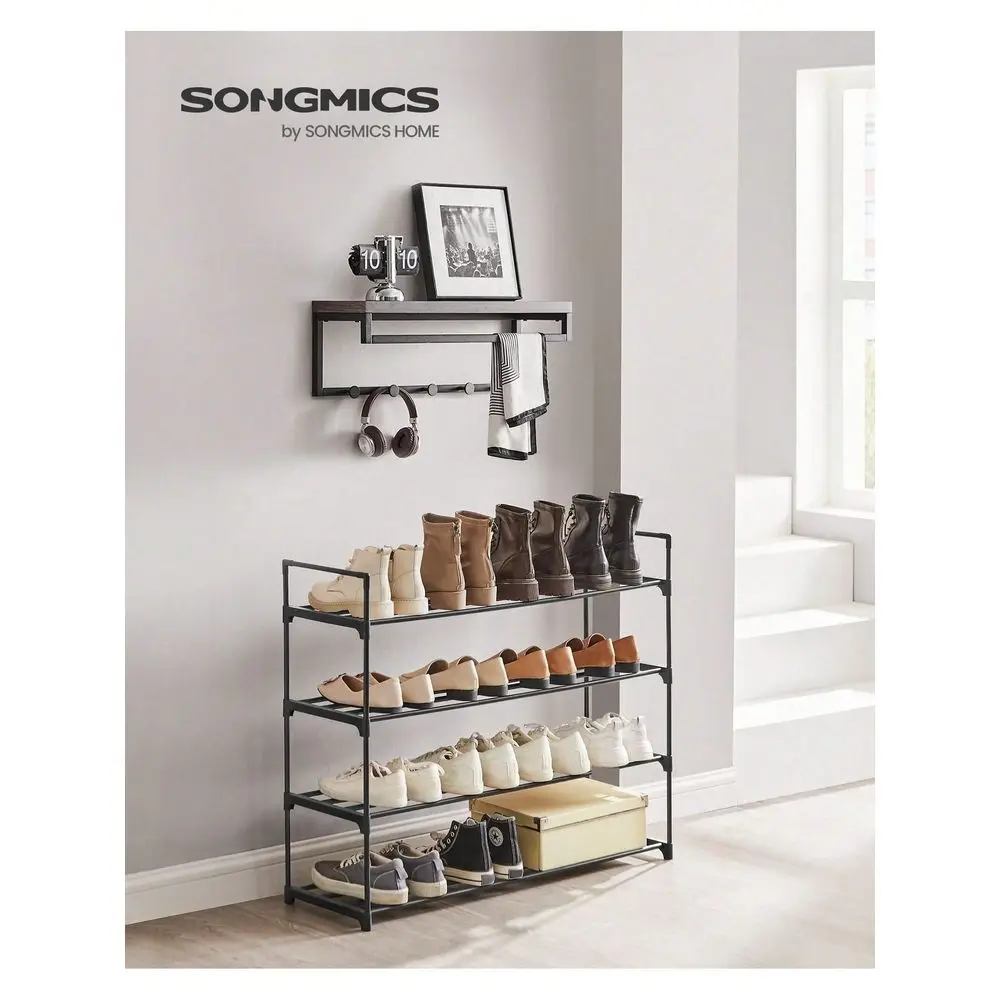 4 Tier Free Standing Shoe Rack, Stackable Entryway Shoe Organizer, Metal Shoe Storage Shelf For 20 Pairs Of Shoes, Easy To Asse
4 Tier Free Standing Shoe Rack, Stackable Entryway Shoe Organizer, Metal Shoe Storage Shelf For 20 Pairs Of Shoes, Easy To Asse