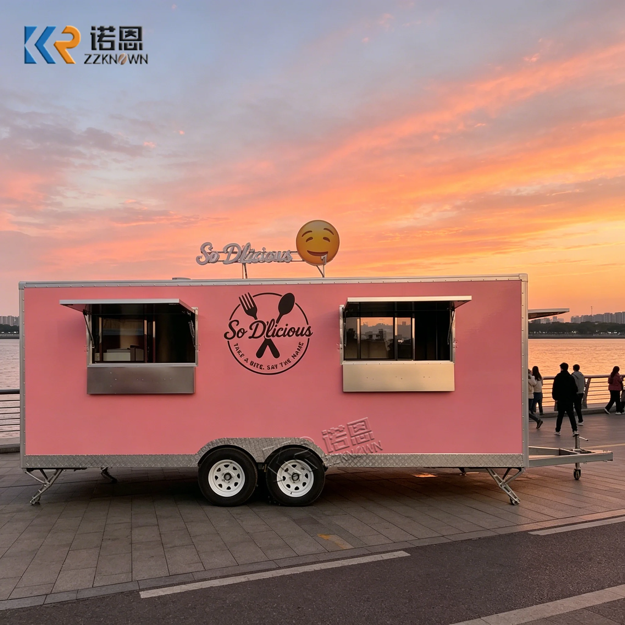 USA Standard 16ft Mobile Food Trailer with Ice Cream and Coffee Cart Fully Equipped
USA Standard 16ft Mobile Food Trailer with Ice Cream and Coffee Cart Fully Equipped
