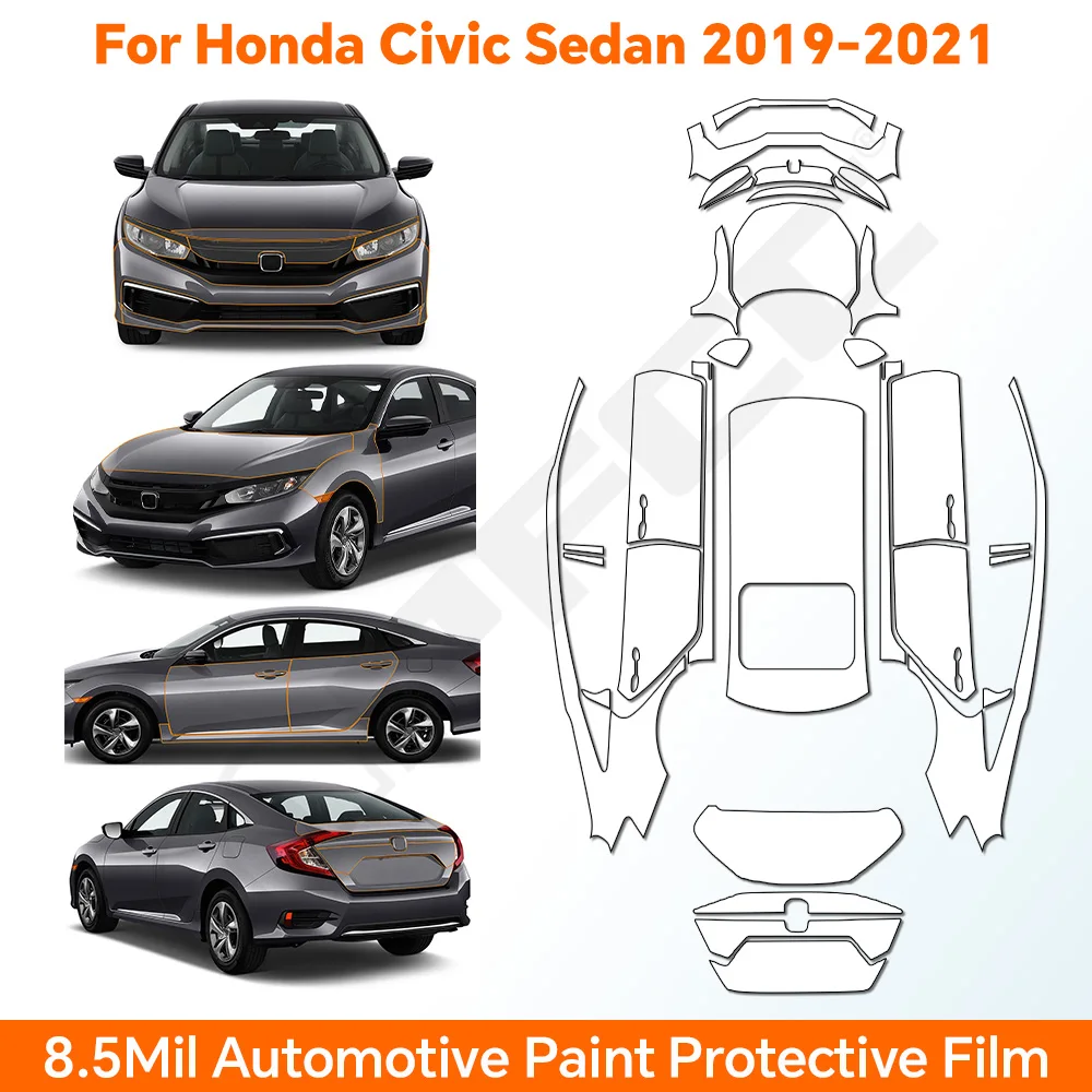 PPF For Honda Civic Sedan 2019-2021 TPU Paint Protection Film Clear Bra Pre-cut Car Body Anti-scratch Resistant Self-adhesive
PPF For Honda Civic Sedan 2019-2021 TPU Paint Protection Film Clear Bra Pre-cut Car Body Anti-scratch Resistant Self-adhesive