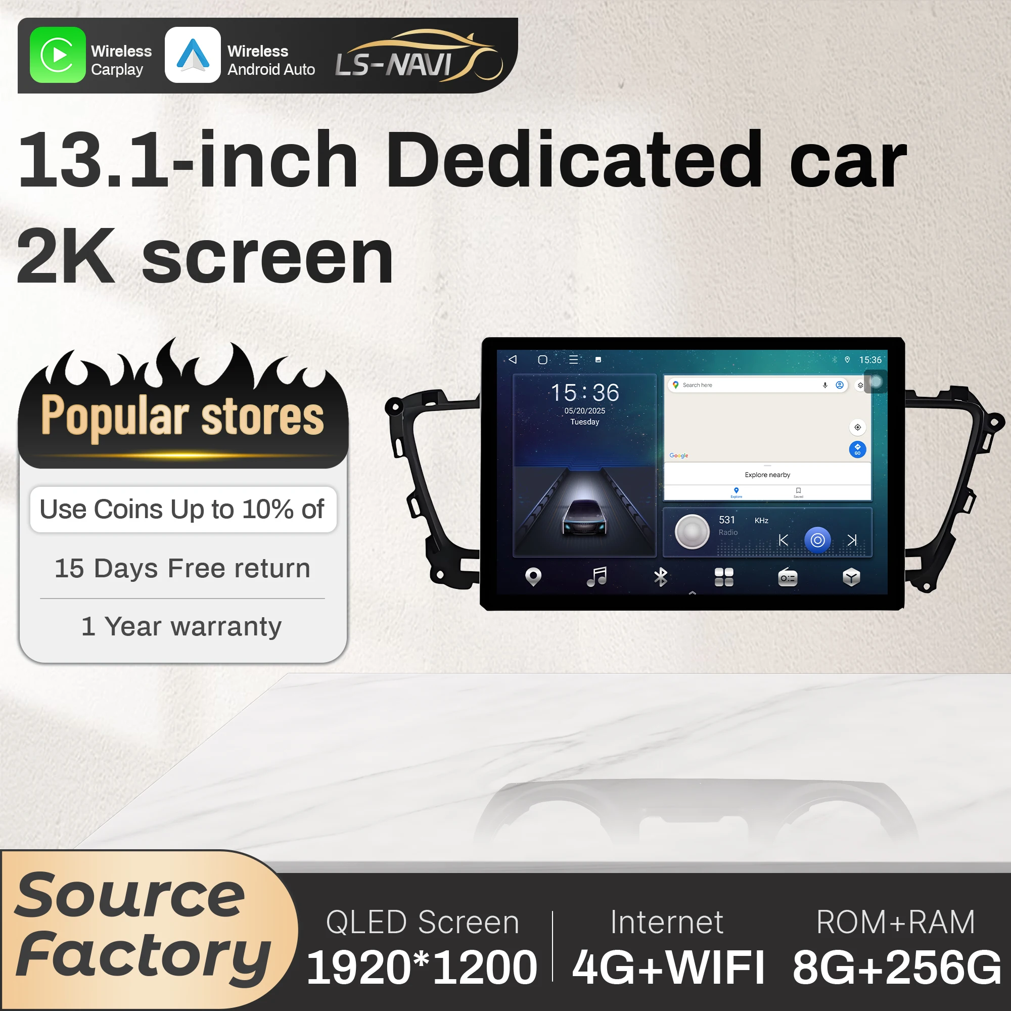 13.1“Android For KIA Carnival 2014 2015 2016-2020 LHD Car Radio Wireless BT Carplay GPS Multimedia Touch QLED Screen Stereo 
13.1“Android For KIA Carnival 2014 2015 2016-2020 LHD Car Radio Wireless BT Carplay GPS Multimedia Touch QLED Screen Stereo