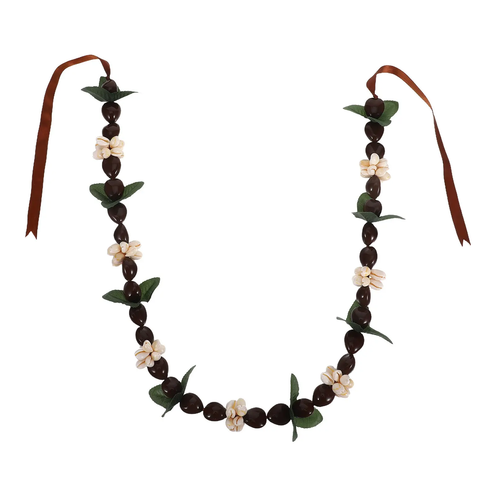 Hawaiian Graduation Garland Necklace Black Nut Artificial Flower Tropical Wreath for High School College
Hawaiian Graduation Garland Necklace Black Nut Artificial Flower Tropical Wreath for High School College