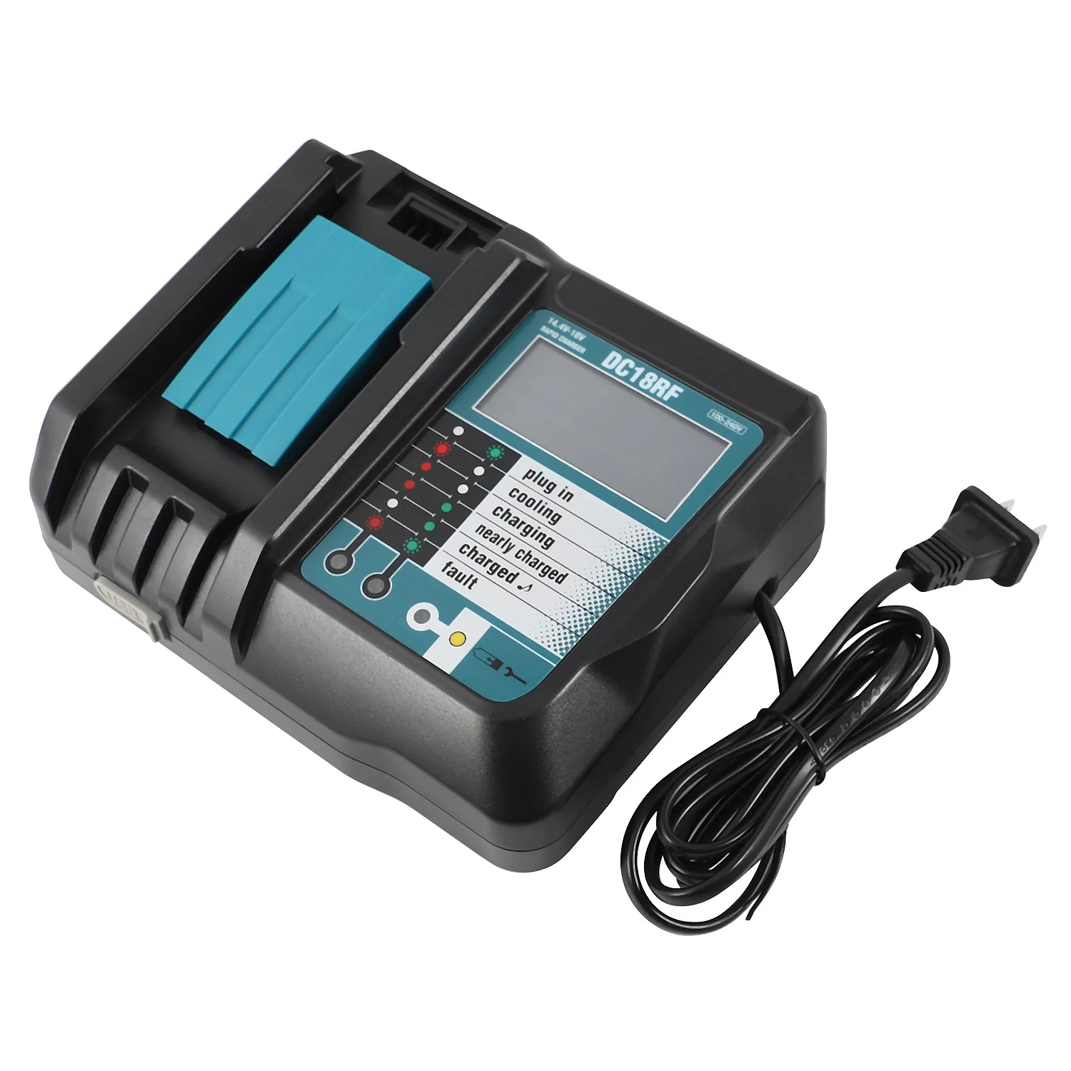 T31C-14.4V 18V Li- Battery Charger Voltage Current Lcd Digital Display For Dc18rf Bl1830 Bl1815 Bl1430 Dc14sa Dc18sc D
T31C-14.4V 18V Li- Battery Charger Voltage Current Lcd Digital Display For Dc18rf Bl1830 Bl1815 Bl1430 Dc14sa Dc18sc D