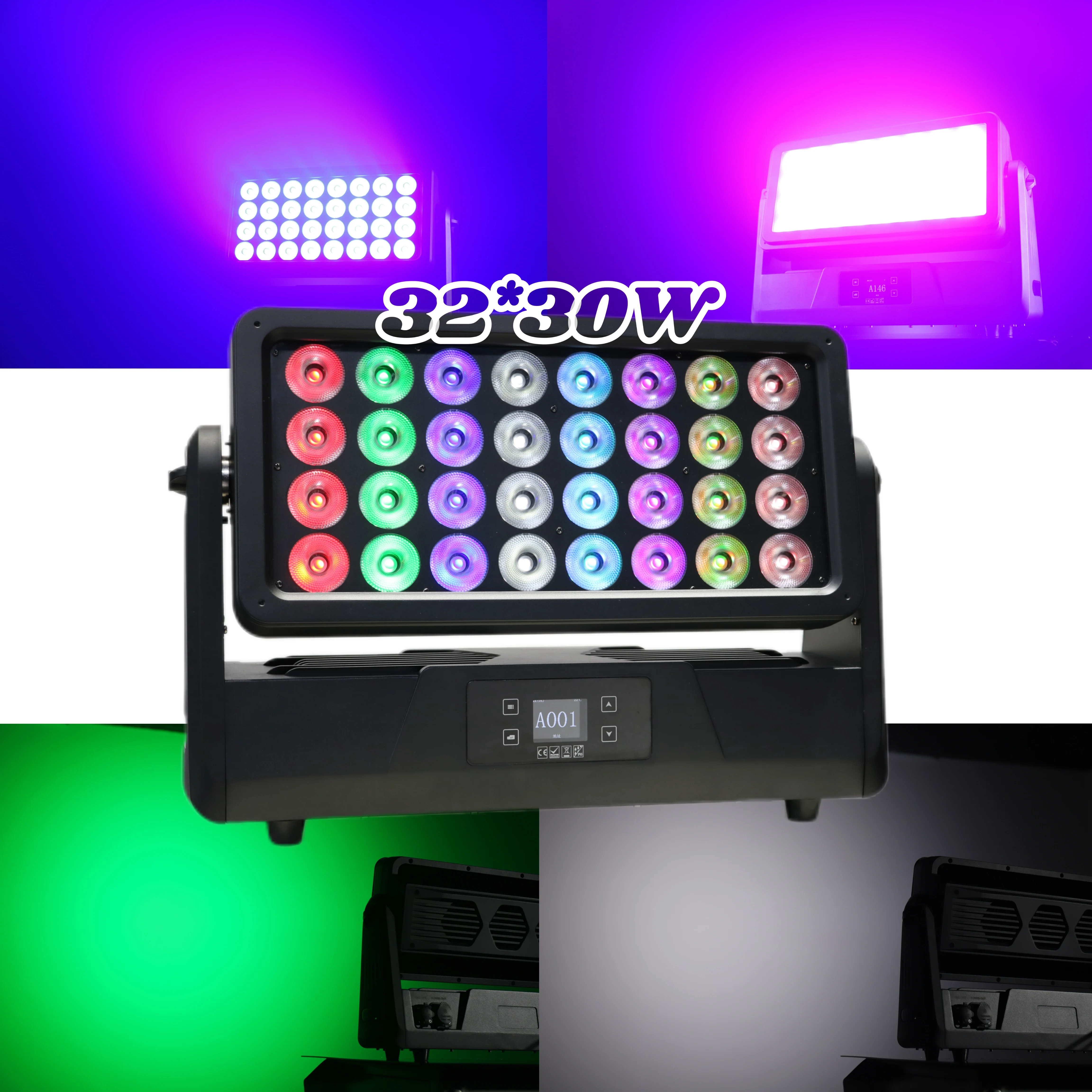 32X30W IP65 RGBW 4In1 Outdoor Waterproof Led Wallwasher Strobe Light Led Wall Washer Dmx Lights
32X30W IP65 RGBW 4In1 Outdoor Waterproof Led Wallwasher Strobe Light Led Wall Washer Dmx Lights