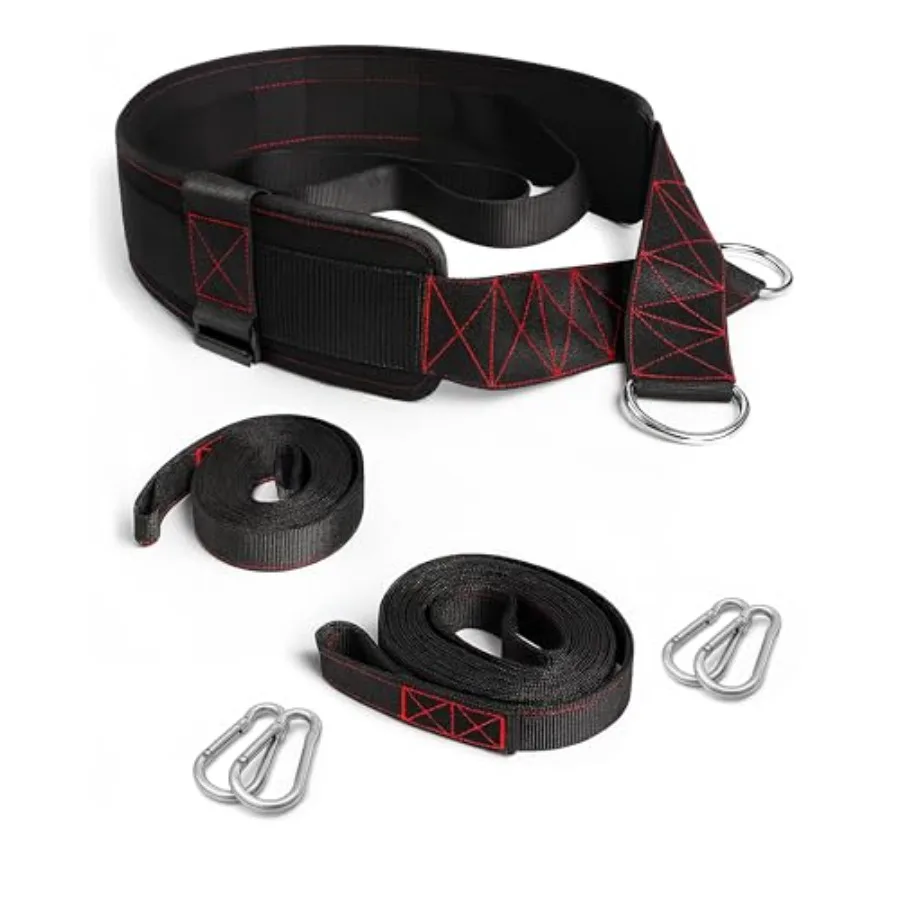 Sled Pulling Belt Adjustable Closure 2 Straps and 4 Hooks - for Multidirectional Resistance Training Strength and Agility
Sled Pulling Belt Adjustable Closure 2 Straps and 4 Hooks - for Multidirectional Resistance Training Strength and Agility
