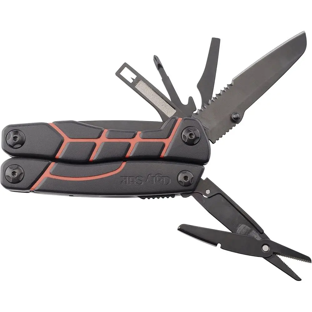 11-in-1 Multi-Tool for Outdoor Enthusiasts: Pliers, Scissors, Knife, and Screwdriver with Non-Slip Grip
11-in-1 Multi-Tool for Outdoor Enthusiasts: Pliers, Scissors, Knife, and Screwdriver with Non-Slip Grip