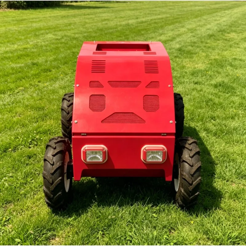 Automatic Remote Control Lawn Mower Robot | Agricultural Flail Grass Cutter for Farm Field | Adjustable Height CE Certified
Automatic Remote Control Lawn Mower Robot | Agricultural Flail Grass Cutter for Farm Field | Adjustable Height CE Certified