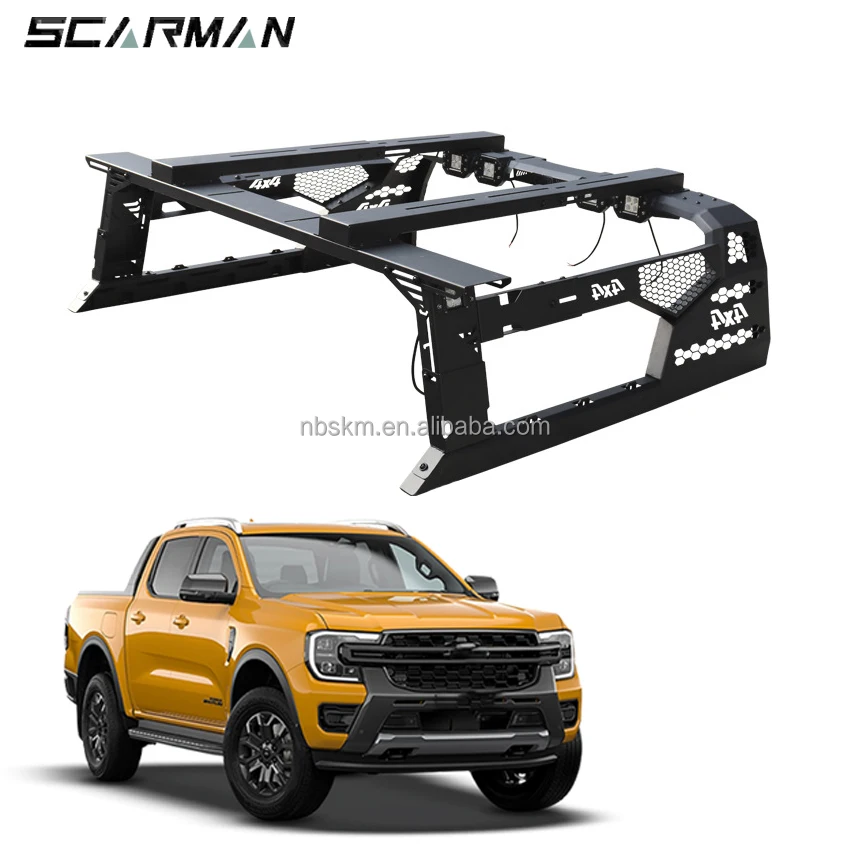 Special Car Design Anti-roll and Anti-rollover Pickup Truck Roll Cage with Lights Suitable for Most Pickup Car Accessories
Special Car Design Anti-roll and Anti-rollover Pickup Truck Roll Cage with Lights Suitable for Most Pickup Car Accessories