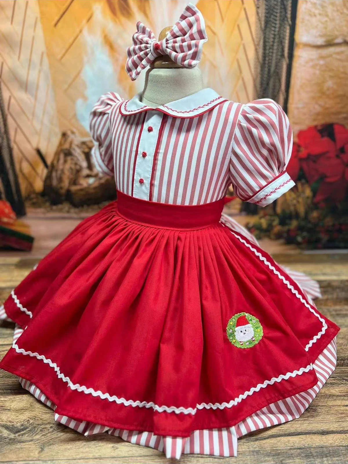 0-12Y Baby Girl Autumn Winter Embroidery Vintage Red Striped Dress for Birthday Photography Holiday Eid Christmas C356
0-12Y Baby Girl Autumn Winter Embroidery Vintage Red Striped Dress for Birthday Photography Holiday Eid Christmas C356