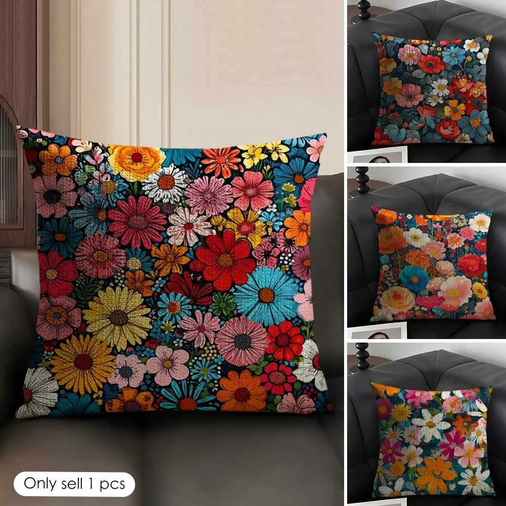 Classic Floral Pattern Cushion Cover Natural Linen Organic Fabric Double-Sided Printing Breathable Perfect Gift For Decor
Classic Floral Pattern Cushion Cover Natural Linen Organic Fabric Double-Sided Printing Breathable Perfect Gift For Decor