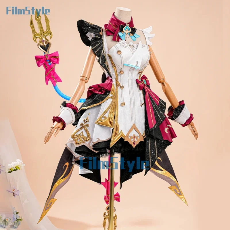 Genshin Impact Escoffier Cosplay Costume Dress Hat Ousia Fontaine Tasteful Excellence Halloween Party for Women Girls
Genshin Impact Escoffier Cosplay Costume Dress Hat Ousia Fontaine Tasteful Excellence Halloween Party for Women Girls