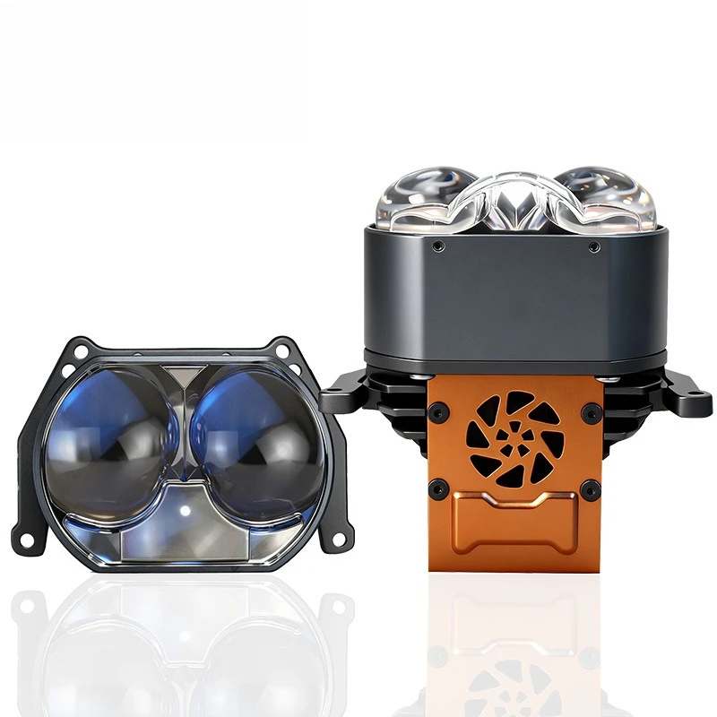3 Inch Matrix Bi LED Projector Headlight with Halo Short Type Triple Lens Dual Cup Direct Beam Super Bright Compound Eye CarLamp
3 Inch Matrix Bi LED Projector Headlight with Halo Short Type Triple Lens Dual Cup Direct Beam Super Bright Compound Eye CarLamp