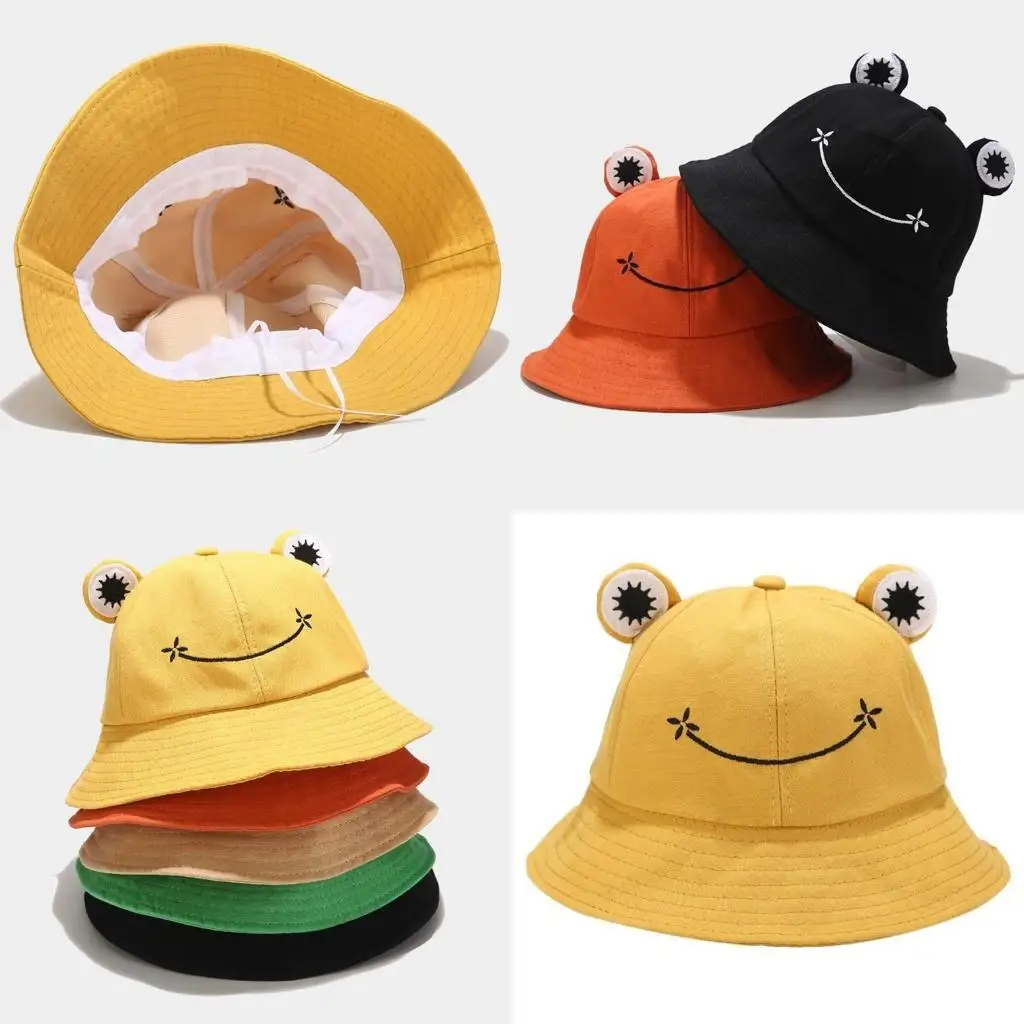 R1WE Kids Cartoon for Frog Bucket Hat Wide Brim for Sun for Protection Adjustable Fis
R1WE Kids Cartoon for Frog Bucket Hat Wide Brim for Sun for Protection Adjustable Fis