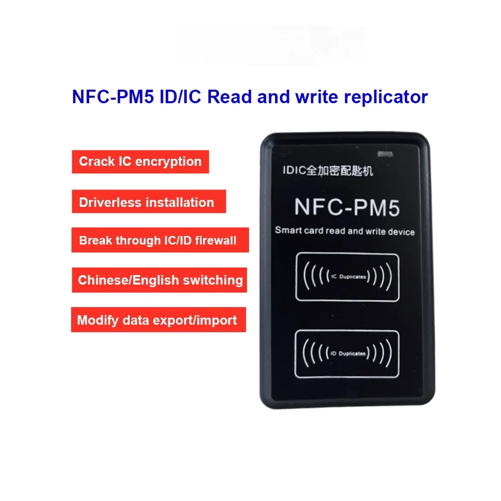 RFID Reader Writer Duplicator, NFC Reader, Smart Card Programmer, Access Card Decoder, Writable T5577 UID Fob Card, USB Rfid Wri
RFID Reader Writer Duplicator, NFC Reader, Smart Card Programmer, Access Card Decoder, Writable T5577 UID Fob Card, USB Rfid Wri