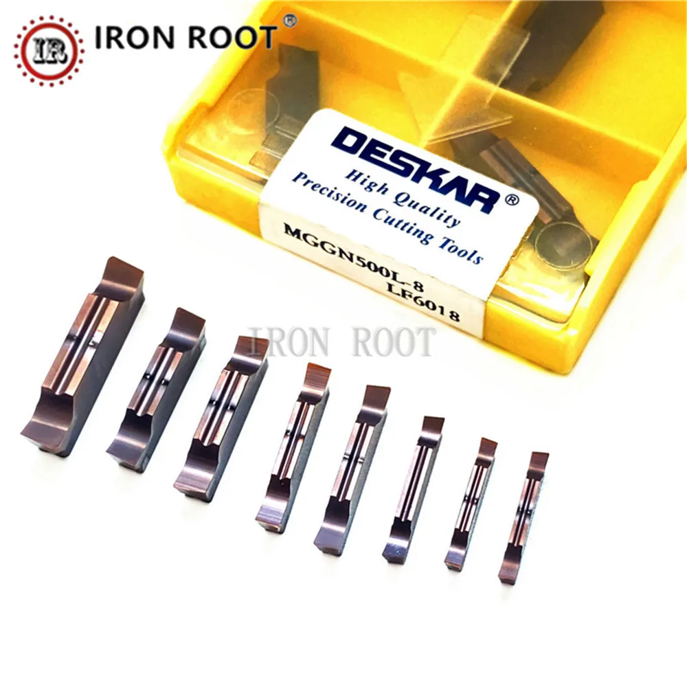 DESKAR MGGN150L-8,-, MGGN500L-8 LF6018, режущий инструмент для токарного станка с ЧПУ, режущие твердосплавные вставки для нержавеющей стали
DESKAR MGGN150L-8,-, MGGN500L-8 LF6018, режущий инструмент для токарного станка с ЧПУ, режущие твердосплавные вставки для нержавеющей стали