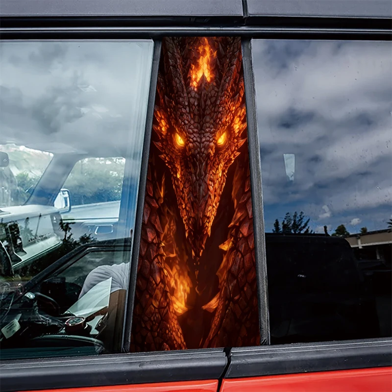 2 шт. глянцевой защитной полиэтиленовой пленки для центральных стекол автомобиля с рисунком огненного дракона
2 шт. глянцевой защитной полиэтиленовой пленки для центральных стекол автомобиля с рисунком огненного дракона