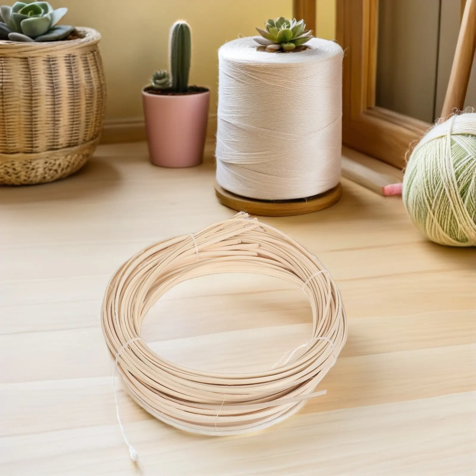 1 Roll Natural Rattan Webbing Coil 31M 6Mm Width Half Round Edge Strips for Basket Weaving Furniture Repair DIY Crafts
1 Roll Natural Rattan Webbing Coil 31M 6Mm Width Half Round Edge Strips for Basket Weaving Furniture Repair DIY Crafts