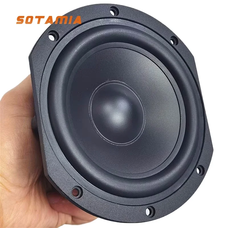 SOTAMIA 1PCS Cast Aluminum Frame 6 Inch Subwoofer 8 Ohms 40 Watts Each with A Net Weight of 1.2kg High Elastic Rubber Edge
SOTAMIA 1PCS Cast Aluminum Frame 6 Inch Subwoofer 8 Ohms 40 Watts Each with A Net Weight of 1.2kg High Elastic Rubber Edge