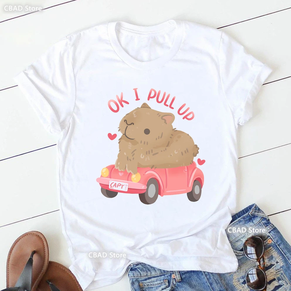 Loves Capybaras Graphic Print T Shirt Women Clothes 2024 Funny Rabbit Tshirt Femme Harajuku Kawaii T-Shirt Tops
Loves Capybaras Graphic Print T Shirt Women Clothes 2024 Funny Rabbit Tshirt Femme Harajuku Kawaii T-Shirt Tops