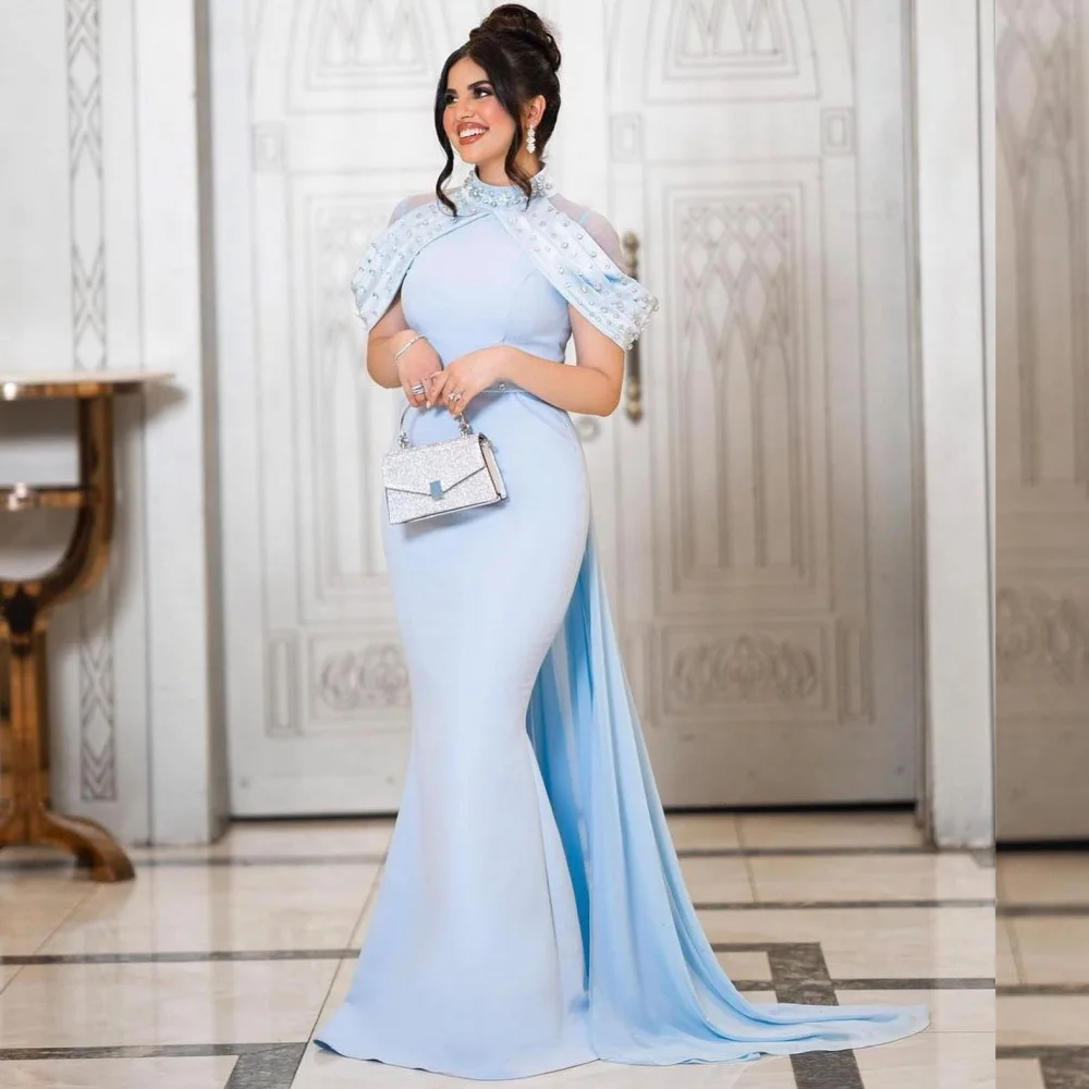 Jersey Beading Clubbing Trumpet High Collar Bespoke Occasion Gown Long Dresses
Jersey Beading Clubbing Trumpet High Collar Bespoke Occasion Gown Long Dresses