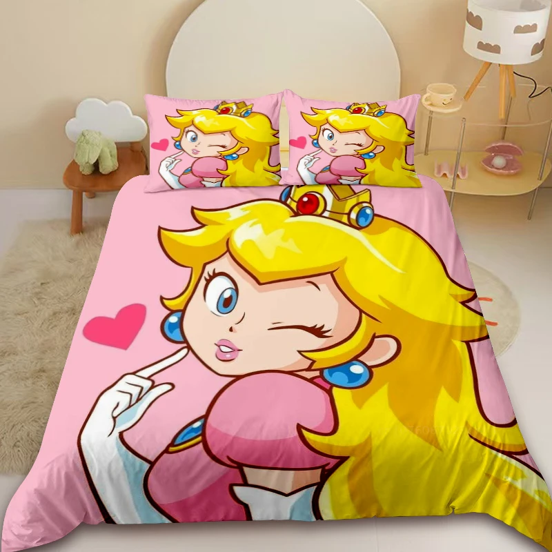 Mario Duvet Cover Princess Peach Anime Bedroom Decoration Comforter Covers Gift Queen King Full Size Teens Girl Best Gifts
Mario Duvet Cover Princess Peach Anime Bedroom Decoration Comforter Covers Gift Queen King Full Size Teens Girl Best Gifts