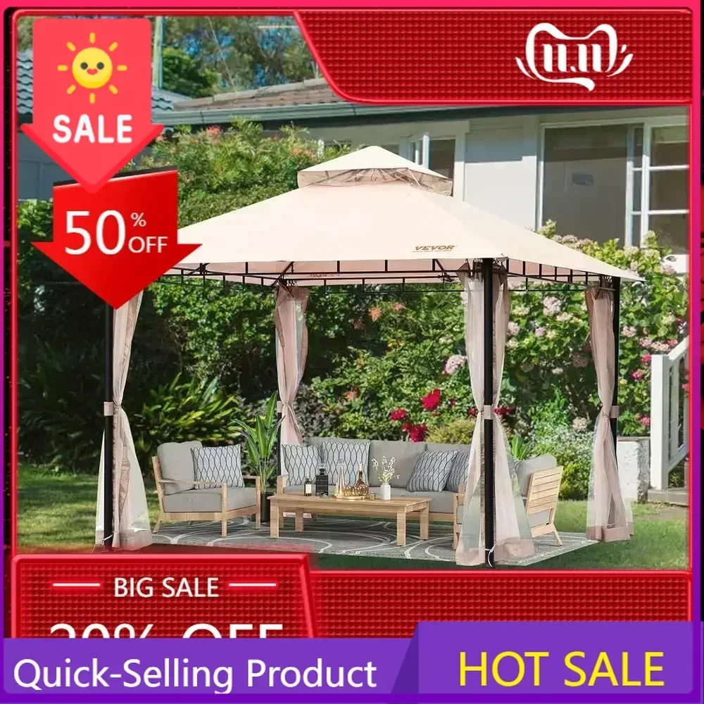 BestsellerBestseller10x10 Outdoor Gazebo with Mosquito Net, Metal Frame, and 180G Polyester Cover for Patio, Backyard, and Garde
BestsellerBestseller10x10 Outdoor Gazebo with Mosquito Net, Metal Frame, and 180G Polyester Cover for Patio, Backyard, and Garde
