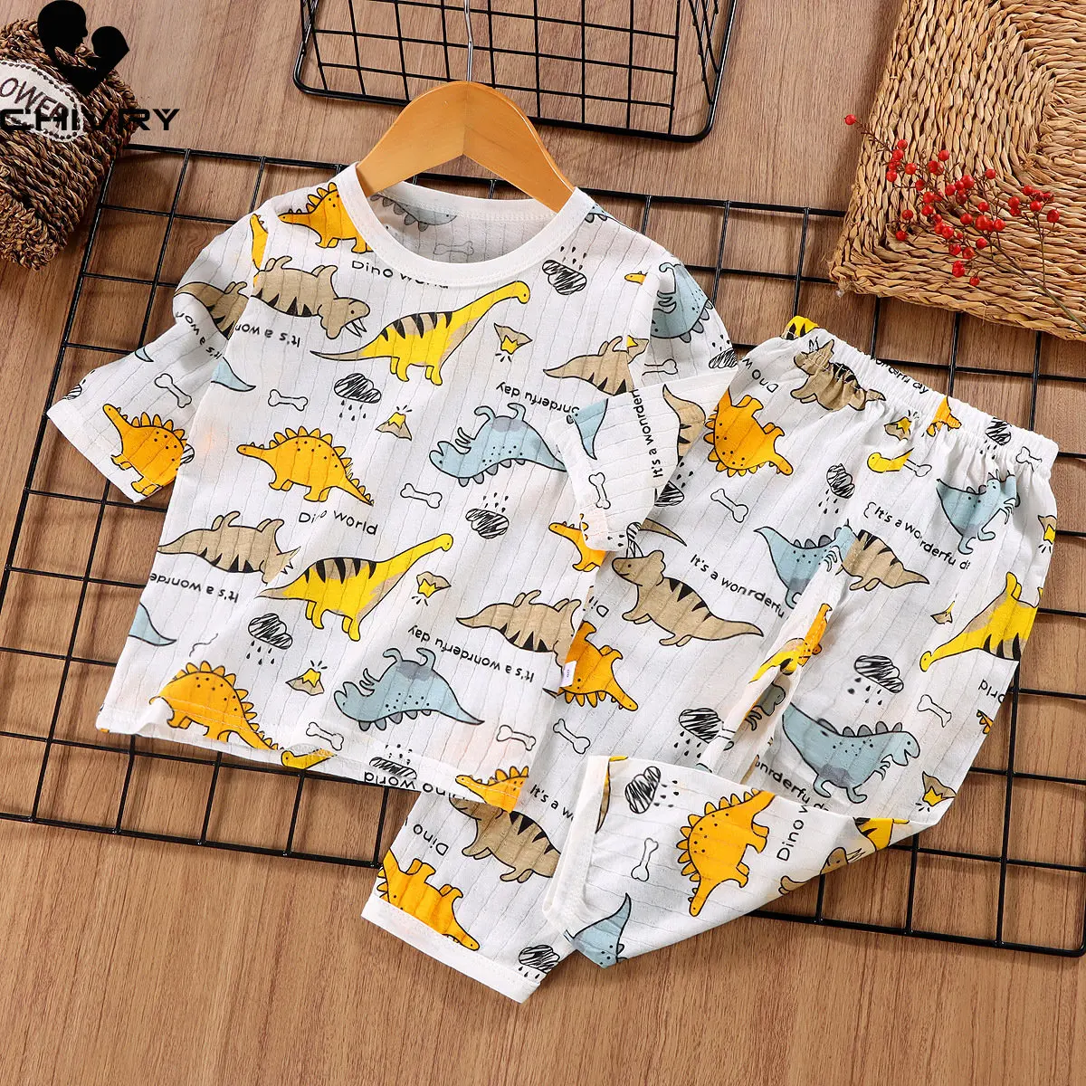 Kids Boys Girls Pajamas 2023 Summer Thin Cute Cartoon Three-quarter Sleeve T-Shirt Tops with Pants Baby Sleeping Clothing Sets
Kids Boys Girls Pajamas 2023 Summer Thin Cute Cartoon Three-quarter Sleeve T-Shirt Tops with Pants Baby Sleeping Clothing Sets