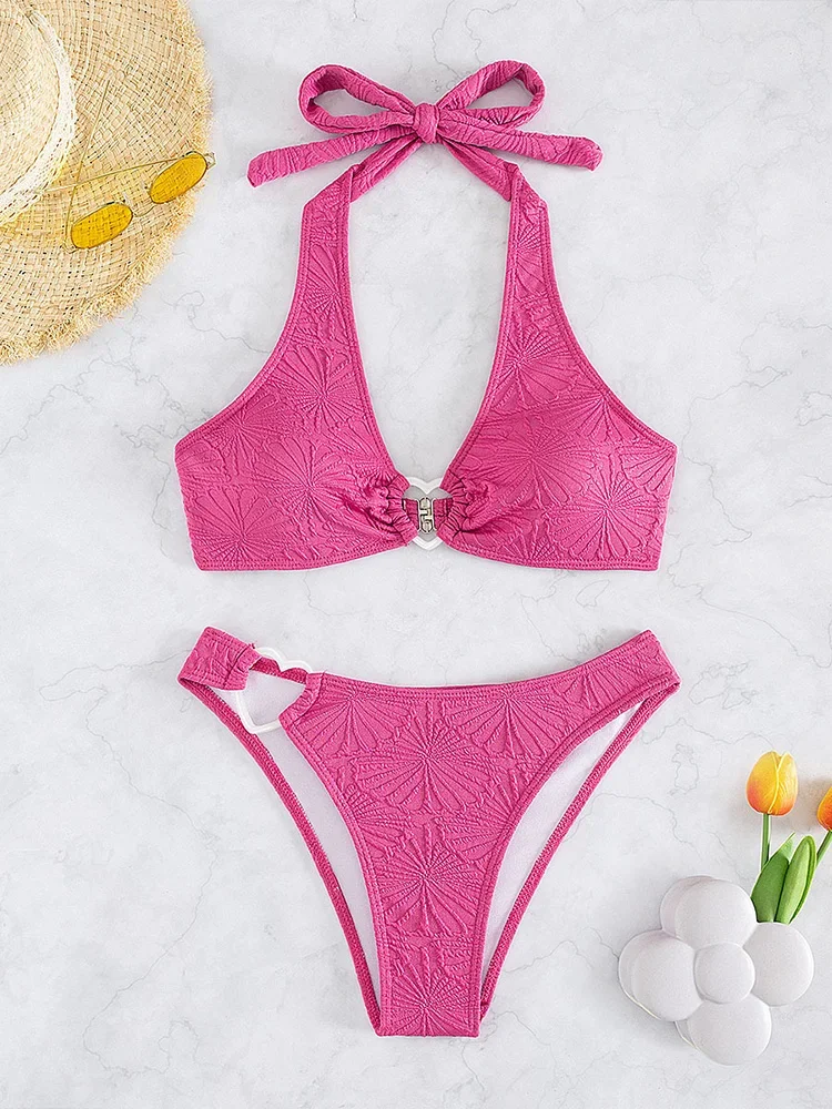 Sexy Solid Laced Up Print Bikini 2 Piece Set Women Split Swimsuit High Waist Beach Bikinis 2025 New Summer Swimwear Bikinis Set
Sexy Solid Laced Up Print Bikini 2 Piece Set Women Split Swimsuit High Waist Beach Bikinis 2025 New Summer Swimwear Bikinis Set