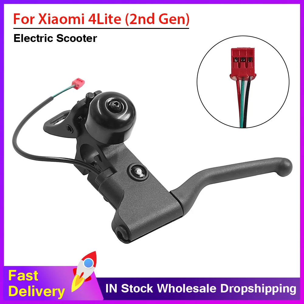 Electric Scooter Handlebar Brake With Bell Include Folding Hook E-scooter for Xiaomi 4 Lite (2nd Gen) Handle Brake Lever Parts
Electric Scooter Handlebar Brake With Bell Include Folding Hook E-scooter for Xiaomi 4 Lite (2nd Gen) Handle Brake Lever Parts