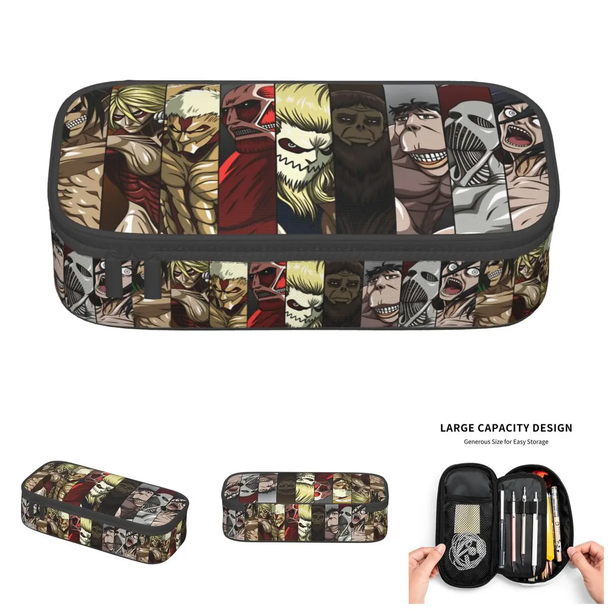 Cute Attack On Titan Pencil Cases for Boys Girls Large Storage Pencil Pouch School Supplies
Cute Attack On Titan Pencil Cases for Boys Girls Large Storage Pencil Pouch School Supplies