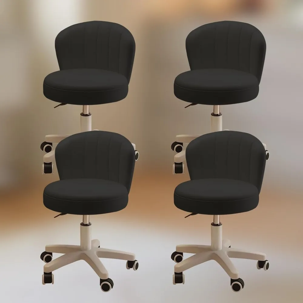 small desk chair round rolling chair with back pu leather height adjustable swivel vanity work computer stool chair for home off
small desk chair round rolling chair with back pu leather height adjustable swivel vanity work computer stool chair for home off