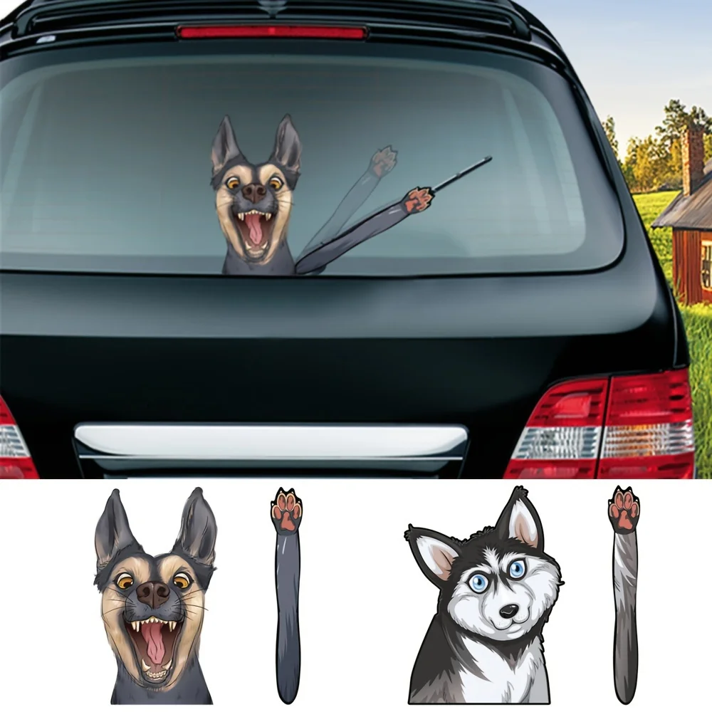 Funny Husky Wiper Sticker Set, Swing Paw Rear Window Decal, Waterproof UV Resistant Vinyl Car Exterior Decor
Funny Husky Wiper Sticker Set, Swing Paw Rear Window Decal, Waterproof UV Resistant Vinyl Car Exterior Decor