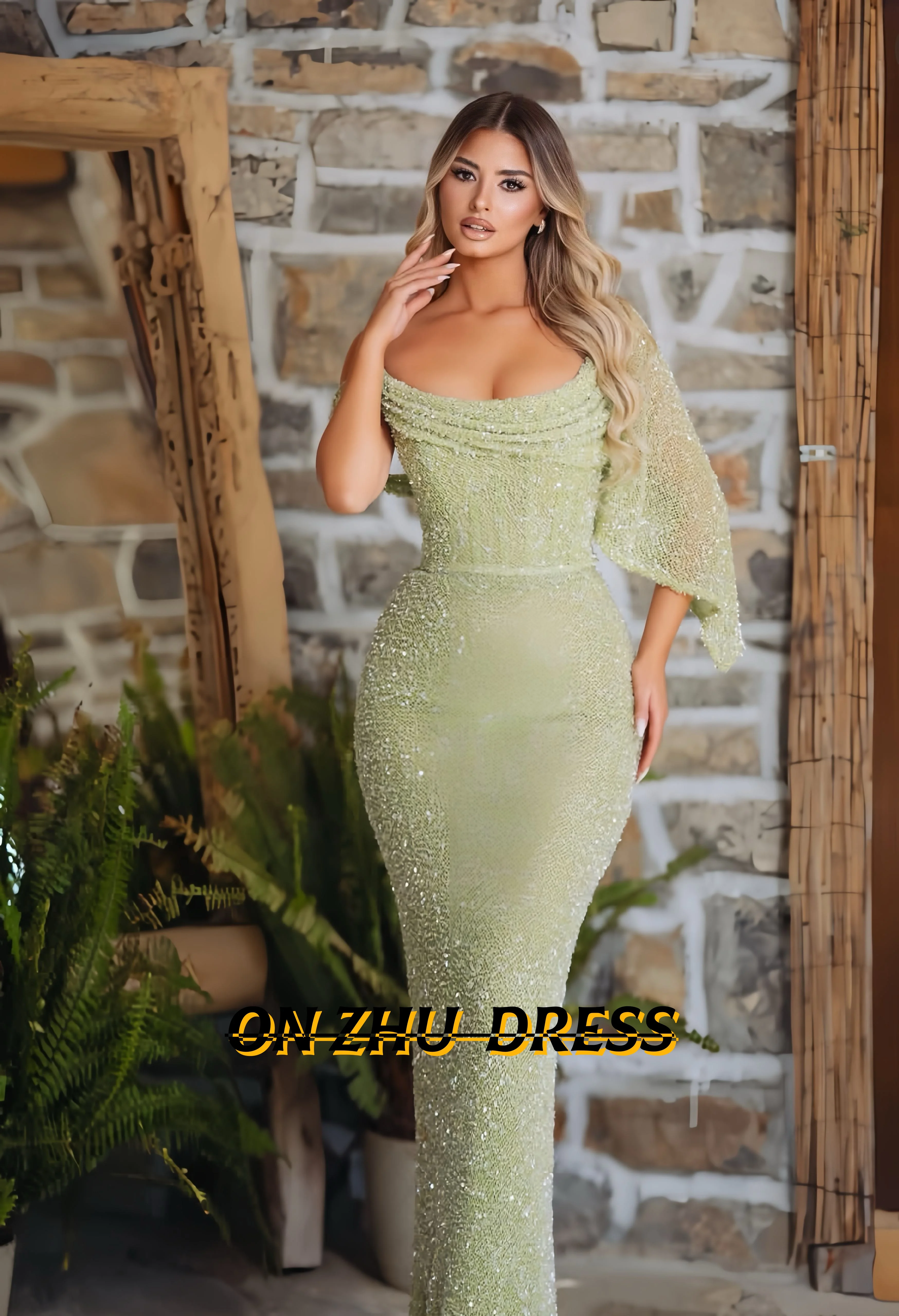 Customized Sensual Strapless Single-Sleeve Off-Shoulder Wedding Gowns for Special Occasions Luxurious Evening Dresses
Customized Sensual Strapless Single-Sleeve Off-Shoulder Wedding Gowns for Special Occasions Luxurious Evening Dresses