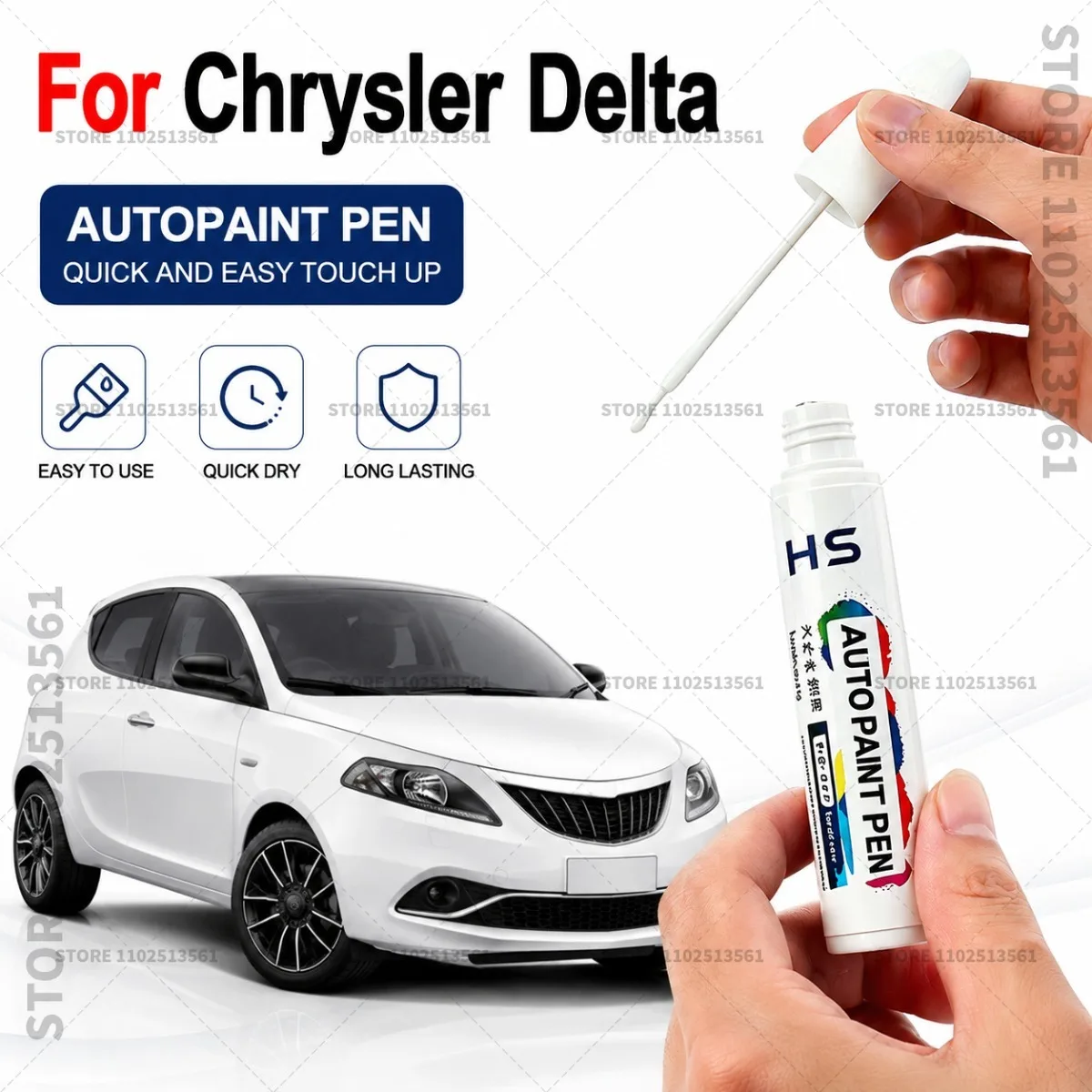 For Chrysler Delta Touch Up Paint Pen Car Paint Scratch Repair Tool empeza Gray Eclipse Black Zenith White Blue Brown Sliver
For Chrysler Delta Touch Up Paint Pen Car Paint Scratch Repair Tool empeza Gray Eclipse Black Zenith White Blue Brown Sliver