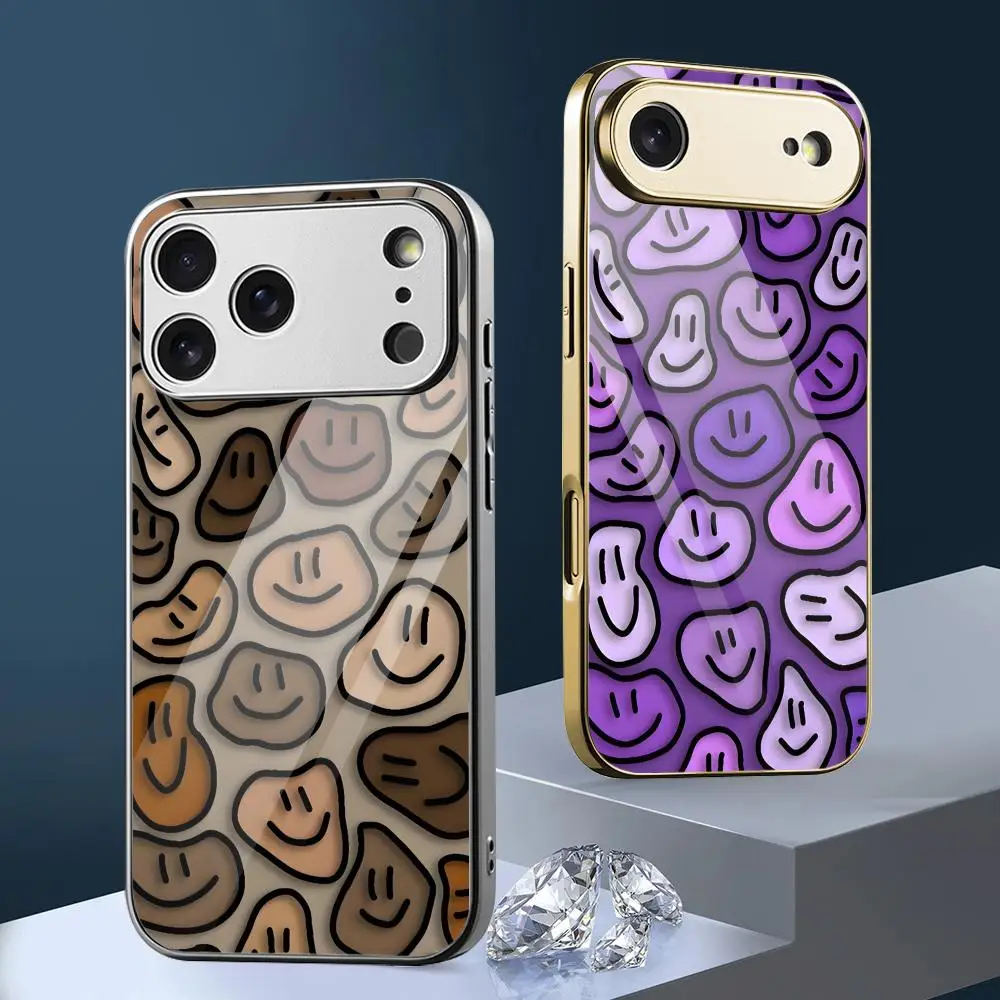 Smiling Aesthetic Phone Case For iPhone 17 16 15 14 13 12 Pro Max Plus Electroplated Metal Bumper Shockproof Case
Smiling Aesthetic Phone Case For iPhone 17 16 15 14 13 12 Pro Max Plus Electroplated Metal Bumper Shockproof Case