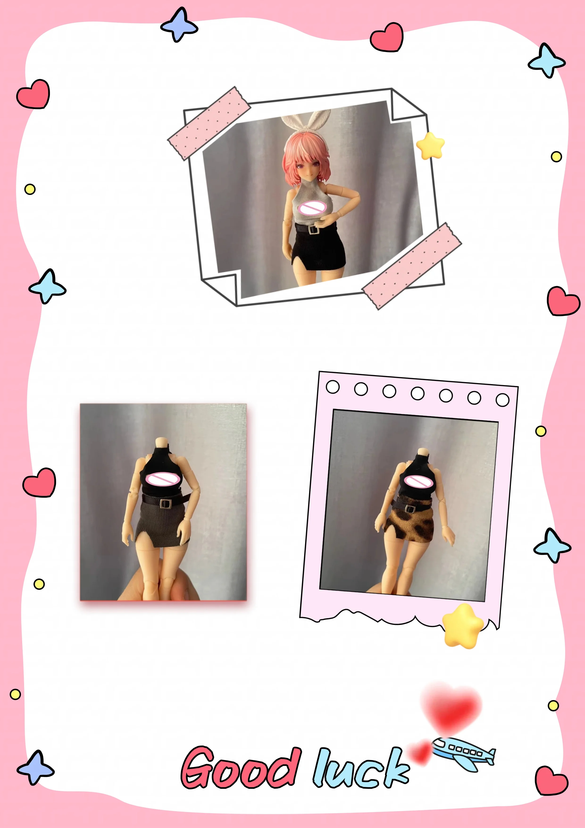 【Clothing Only】1/12 Scale Female Soldier Clothing Accessories Sexy Low-cut Top Bodycon Skirt Set Fit 6''Action Figure Model Toys
【Clothing Only】1/12 Scale Female Soldier Clothing Accessories Sexy Low-cut Top Bodycon Skirt Set Fit 6''Action Figure Model Toys