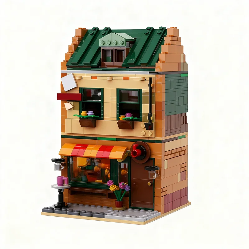 757PCS MOC Street View Barista Bar Model Custom Building Blocks Architecture DIY Assembly Display Gift Collectible Building Set
757PCS MOC Street View Barista Bar Model Custom Building Blocks Architecture DIY Assembly Display Gift Collectible Building Set