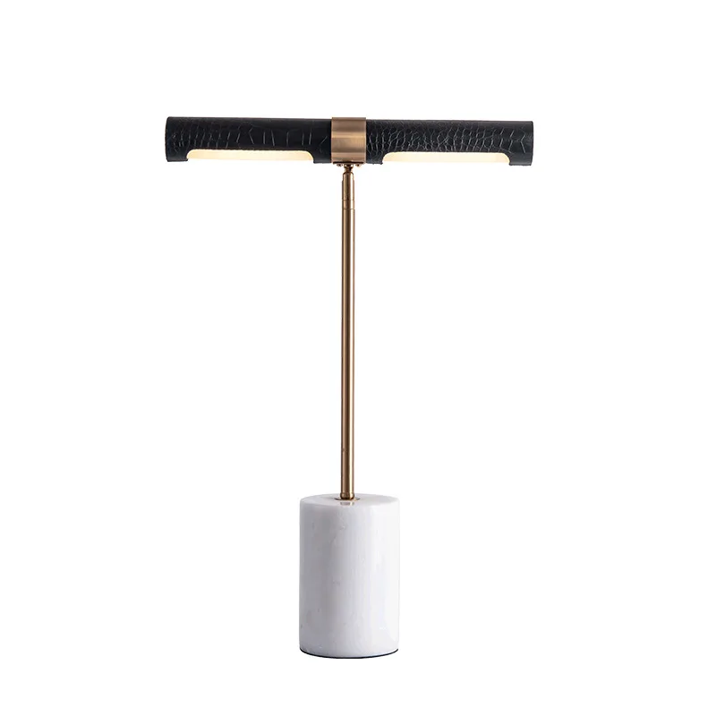 Marble simple table lamp bedroom bedside lamp creative Nordic leather wrought iron decoration premium table
Marble simple table lamp bedroom bedside lamp creative Nordic leather wrought iron decoration premium table