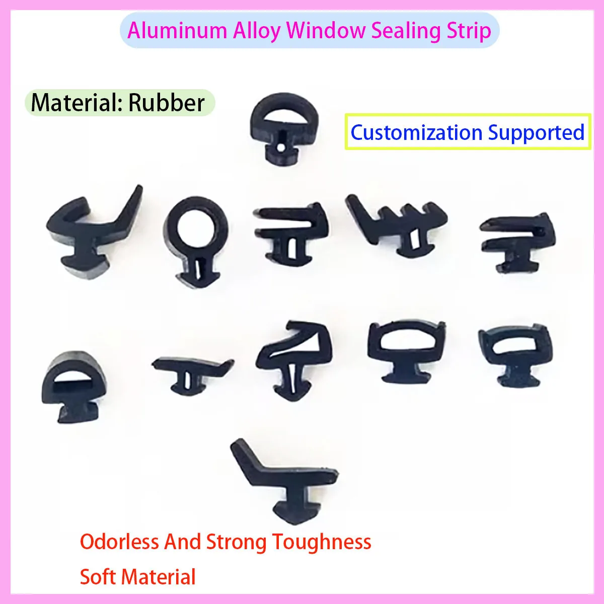 Aluminum Alloy Window Sealing Strip, Plastic Steel Flat Opening Soundproof Door and Window Gap Sealing Strip
Aluminum Alloy Window Sealing Strip, Plastic Steel Flat Opening Soundproof Door and Window Gap Sealing Strip