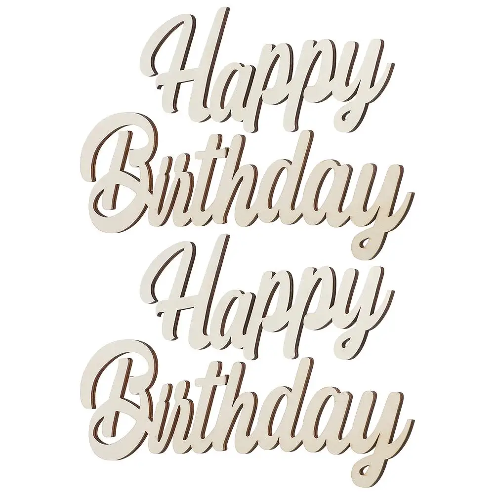 2 Sets Birthday Decoration Happy Sign Dining Table Golden Wood Wooden Photo Props Baby
2 Sets Birthday Decoration Happy Sign Dining Table Golden Wood Wooden Photo Props Baby