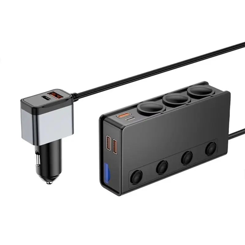Автомобильный адаптер A03Q-USB+ QC3.0+ PD65W с 3 разъемами, 3.1A, порт USB 18W
Автомобильный адаптер A03Q-USB+ QC3.0+ PD65W с 3 разъемами, 3.1A, порт USB 18W